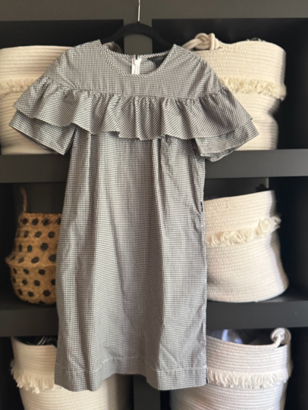 Gingham Ruffle Dress